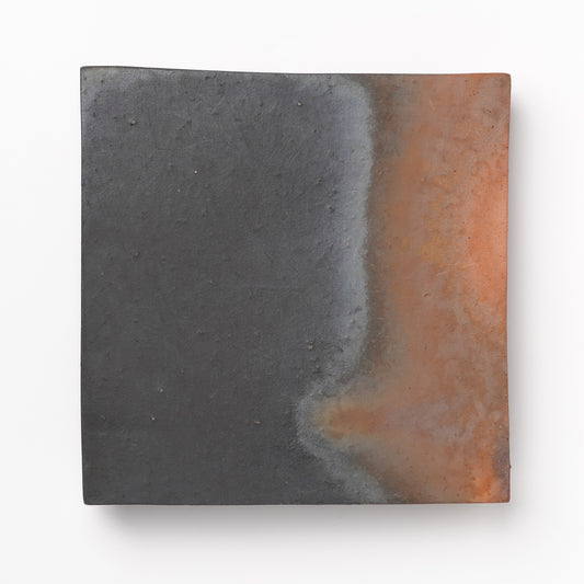 Nobuhito Nakaoka Tanka Yakishime Square Plate