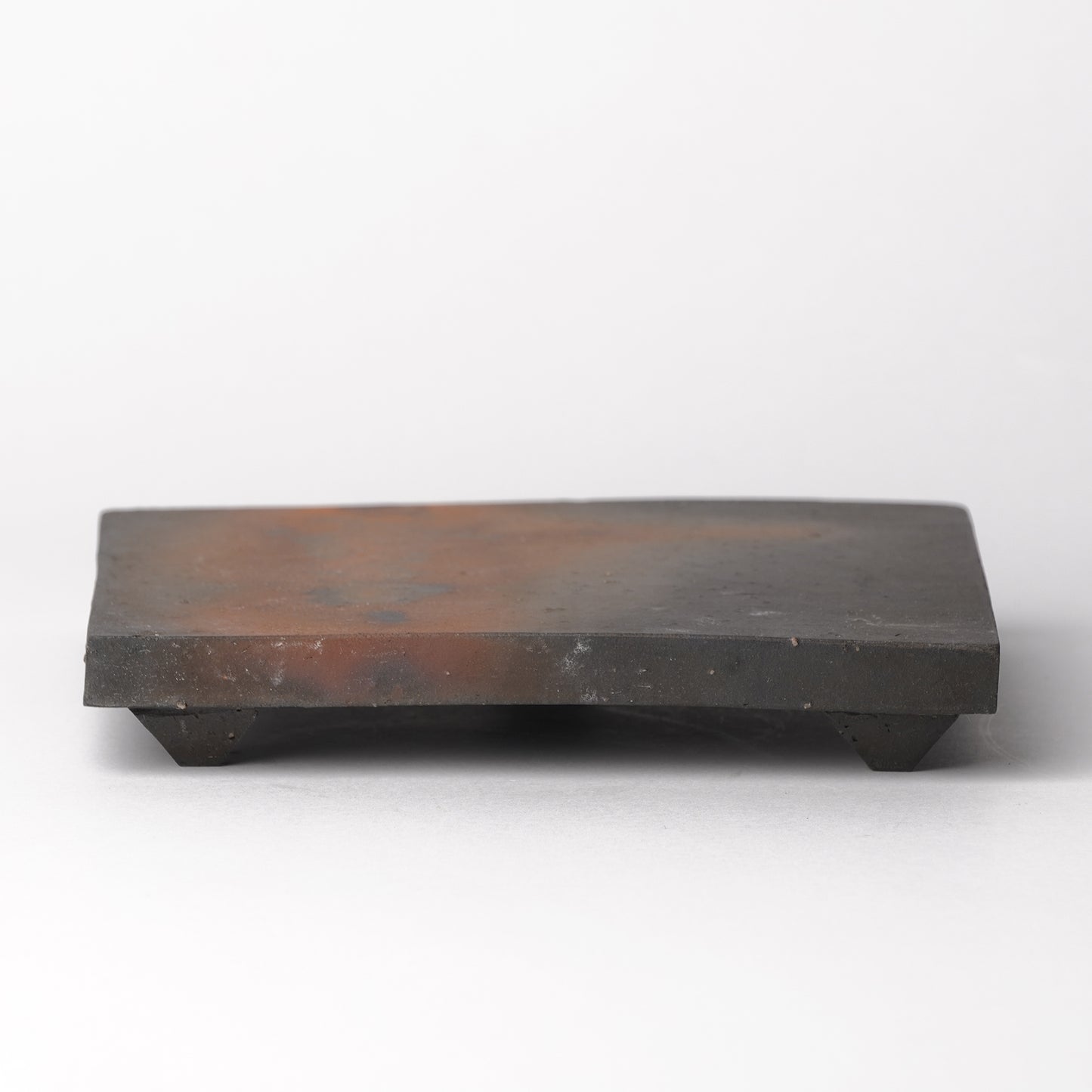 Nobuhito Nakaoka Tanka Yakishime Square Plate