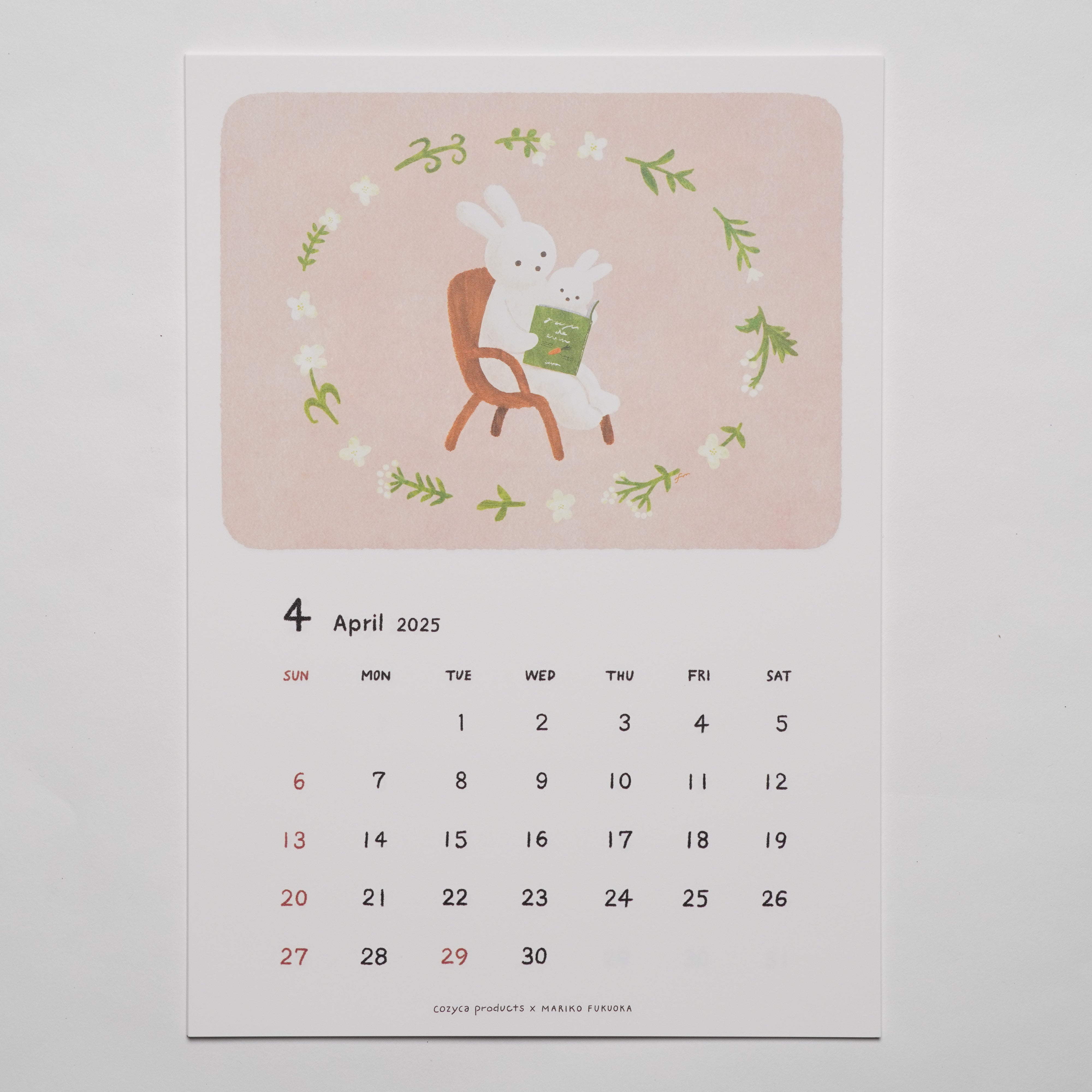 人気商品の再入荷情報をお届け！ Mariko Fukuoka 2025 Calendar – Art on The Table カレンダー