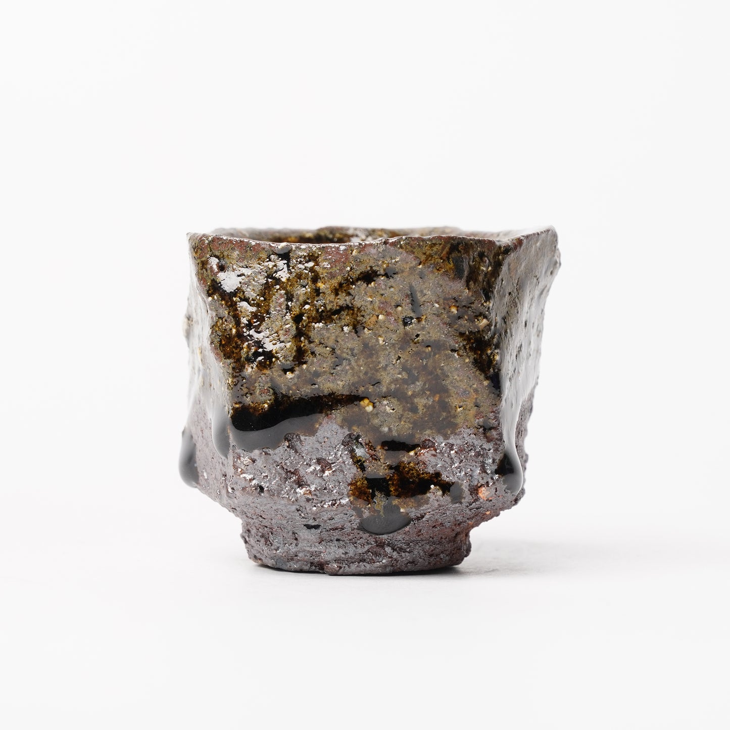 Nakagawa Jinenbogama Karatsu Wood fired Guinomi Cup with Box