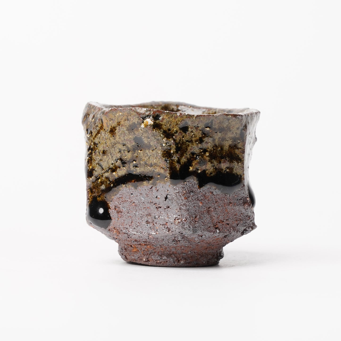 Nakagawa Jinenbogama Karatsu Wood fired Guinomi Cup with Box