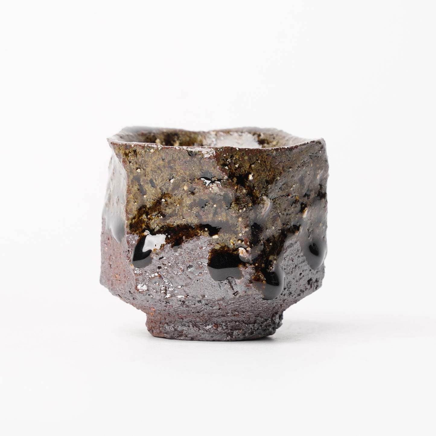 Nakagawa Jinenbogama Karatsu Wood fired Guinomi Cup with Box