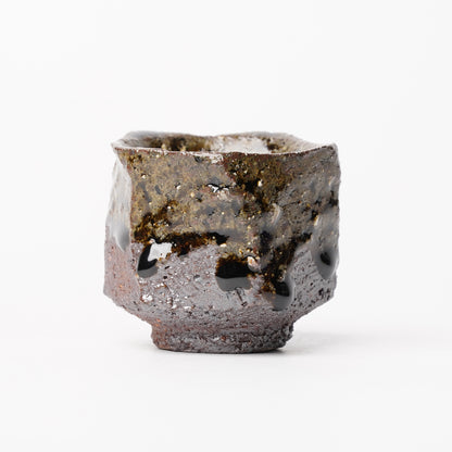 Nakagawa Jinenbogama Karatsu Wood fired Guinomi Cup with Box