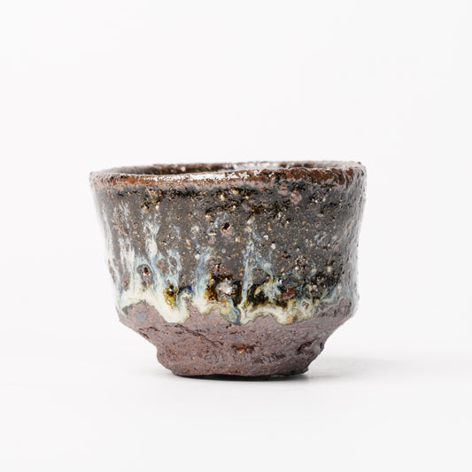 Nakagawa Jinenbogama Karatsu Wood fired Guinomi Cup with Box