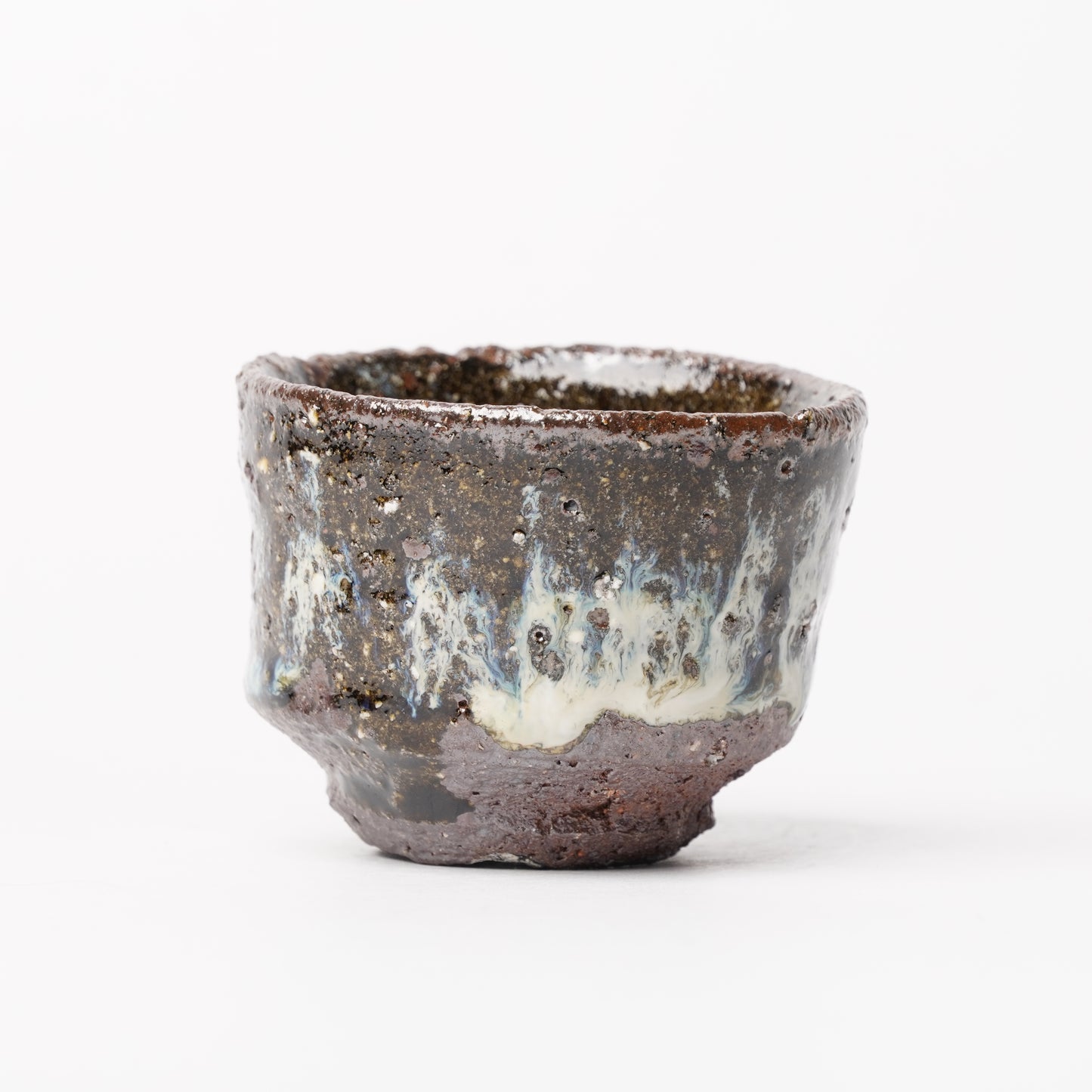 Nakagawa Jinenbogama Karatsu Wood fired Guinomi Cup with Box
