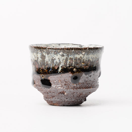 Nakagawa Jinenbogama Karatsu Wood fired Guinomi Cup with Box