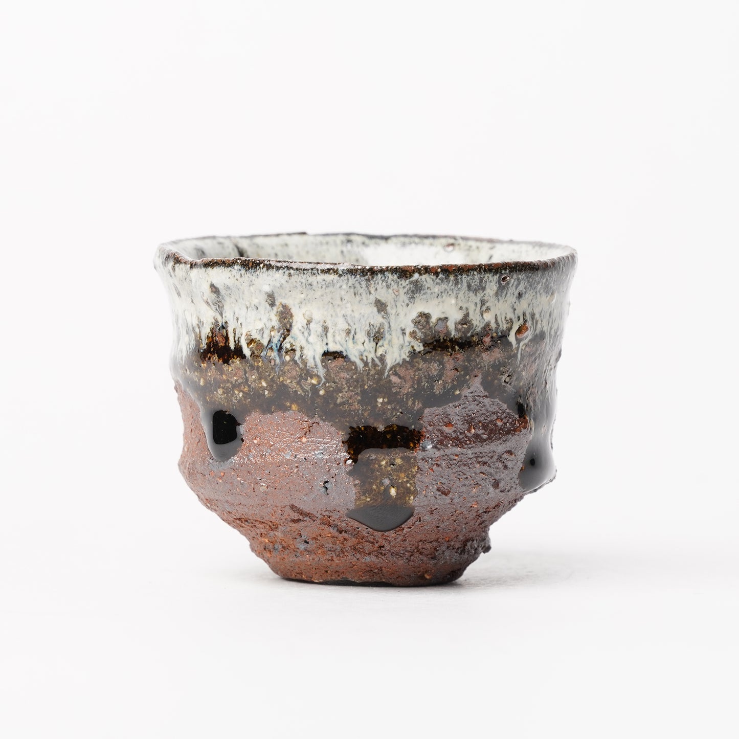 Nakagawa Jinenbogama Karatsu Wood fired Guinomi Cup with Box