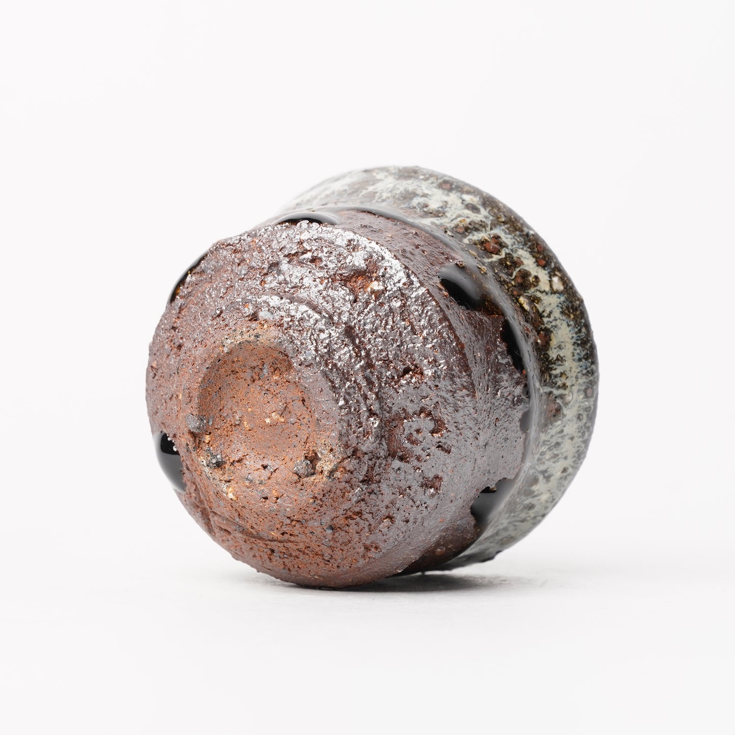 Nakagawa Jinenbogama Karatsu Wood fired Guinomi Cup with Box