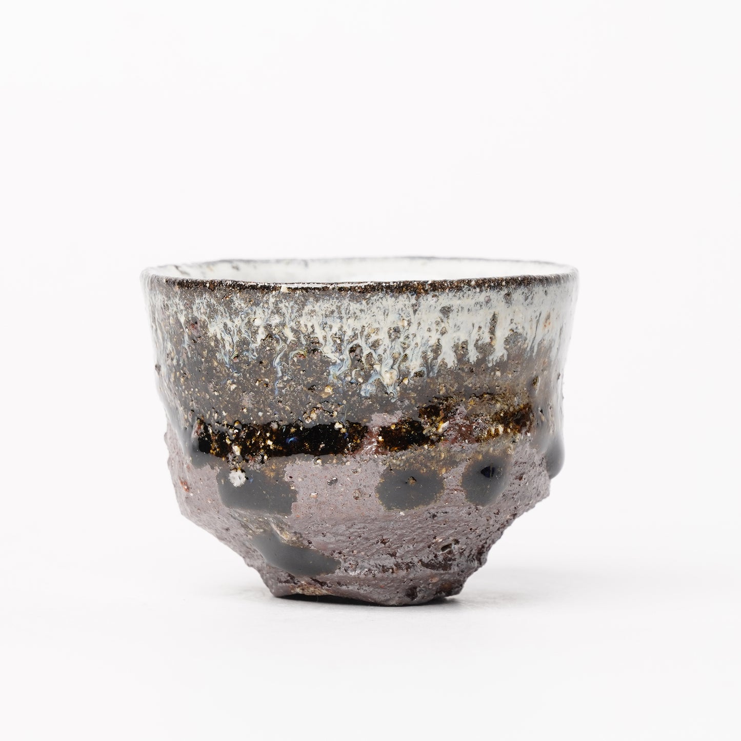 Nakagawa Jinenbogama Karatsu Wood fired Guinomi Cup with Box