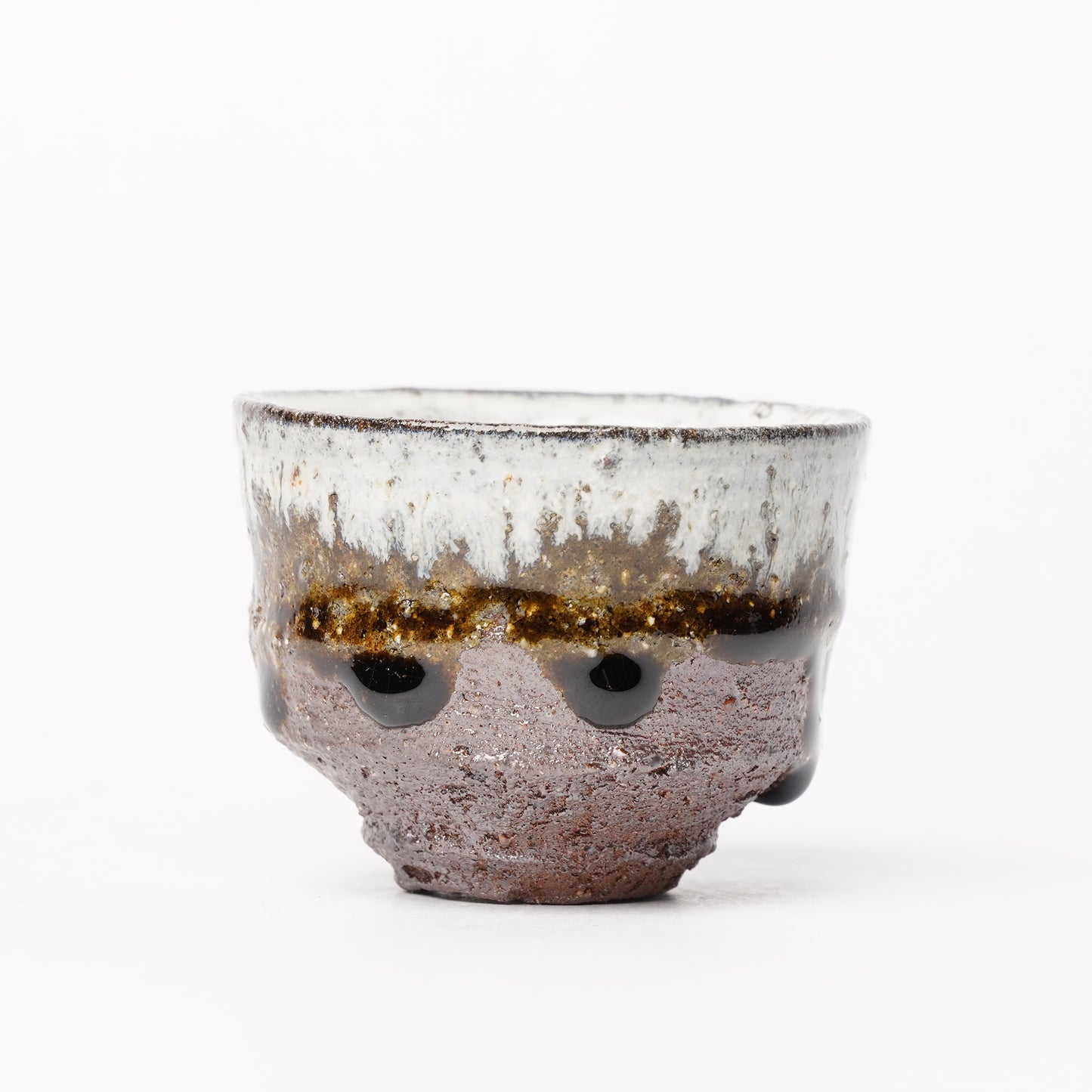 Nakagawa Jinenbogama Karatsu Wood fired Guinomi Cup with Box