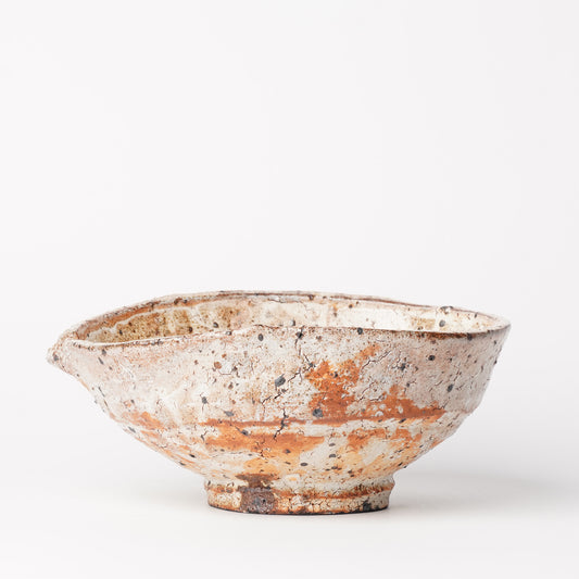 Nakagawa Jinenbogama Karatsu Wood fired Kohiki Katakuchi Bowl