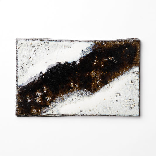 Nakagawa Jinenbogama Karatsu Wood fired Rectangle Sushi Plate