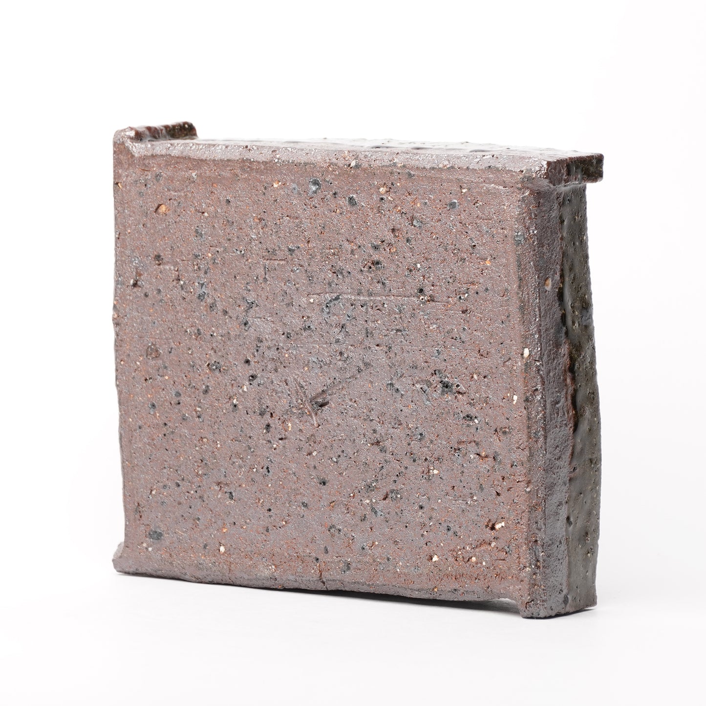 Nakagawa Jinenbogama Wood Fired Square Edge Plate