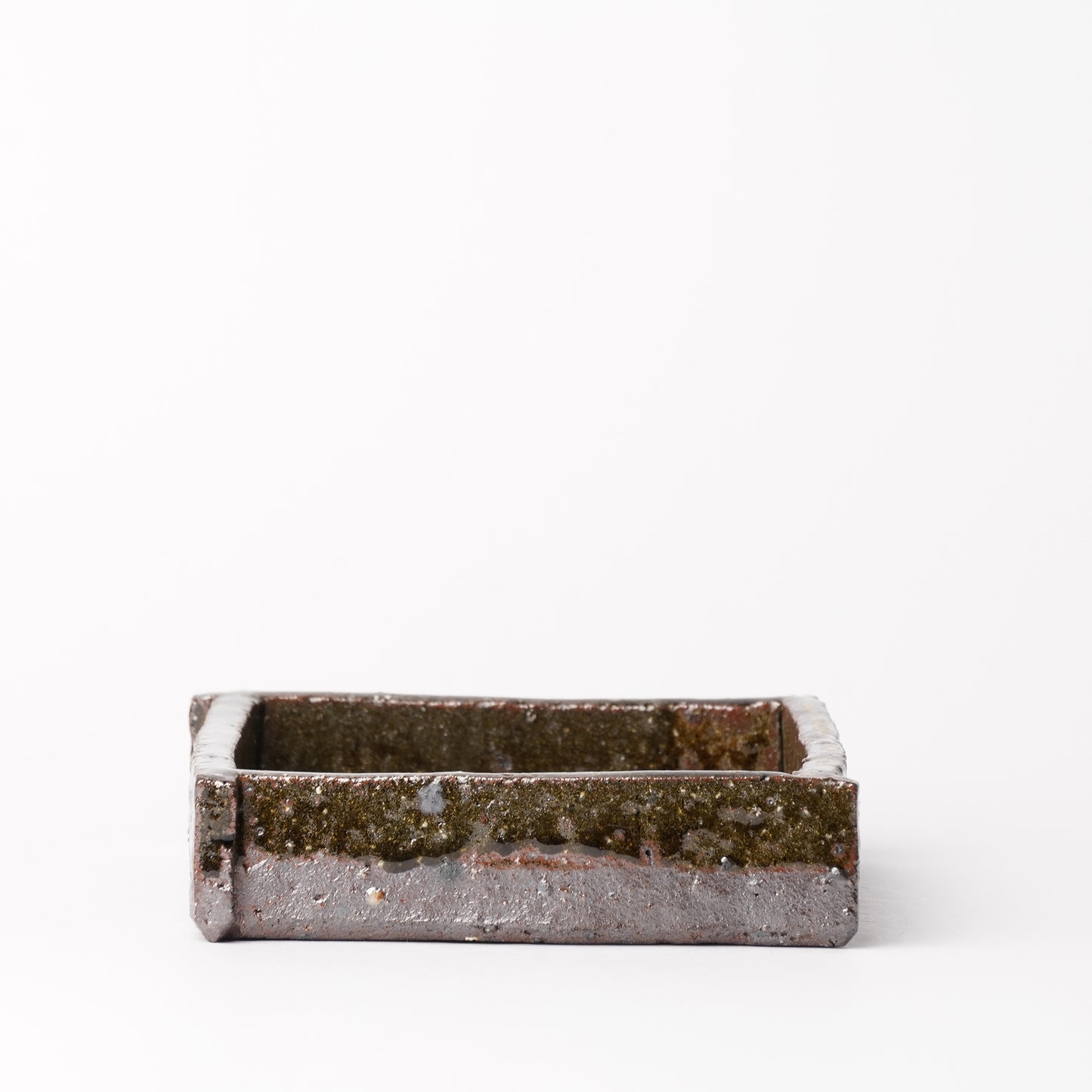 Nakagawa Jinenbogama Wood Fired Square Edge Plate
