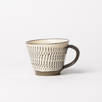 Onta-yaki Cup and Saucer Woodfired Mingei