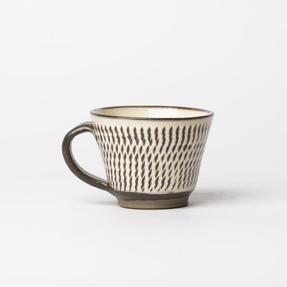 Onta-yaki Cup and Saucer Woodfired Mingei