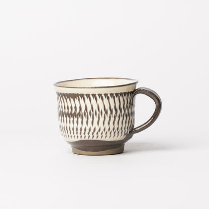 Onta-yaki Cup and Saucer Woodfired Mingei