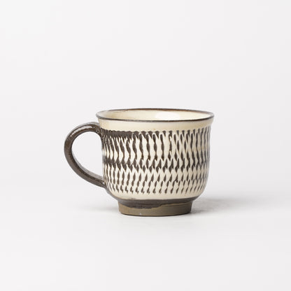 Onta-yaki Cup and Saucer Woodfired Mingei