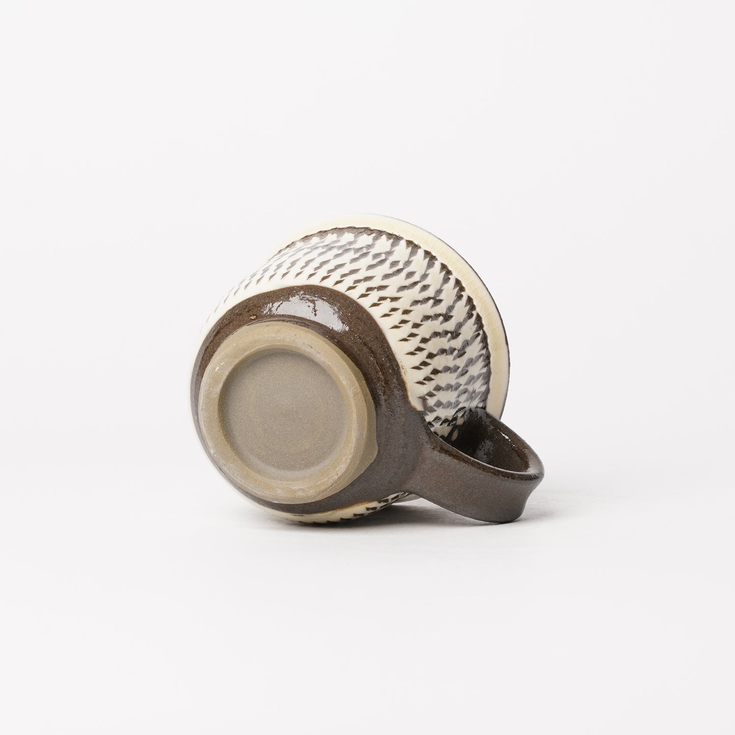 Onta-yaki Cup and Saucer Woodfired Mingei