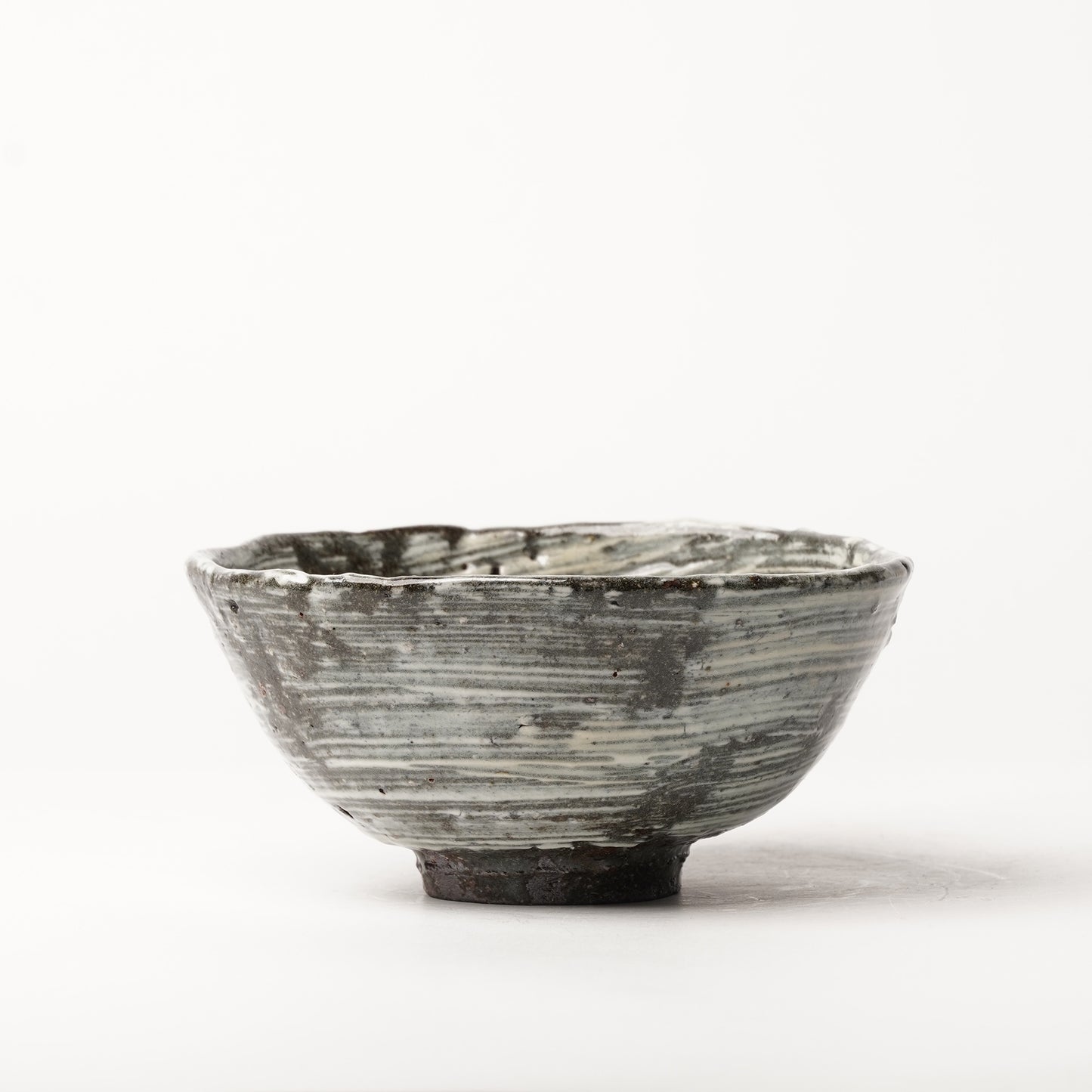 Nakagawa Jinenbogama Karatsu Wood fired Hakeme Chawan Rice Bowl Matcha