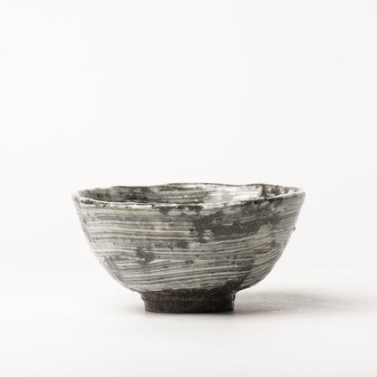 Nakagawa Jinenbogama Karatsu Wood fired Hakeme Chawan Rice Bowl Matcha