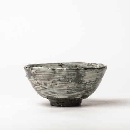 Nakagawa Jinenbogama Karatsu Wood fired Hakeme Chawan Rice Bowl Matcha