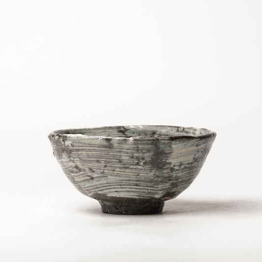 Nakagawa Jinenbogama Karatsu Wood fired Hakeme Chawan Rice Bowl Matcha