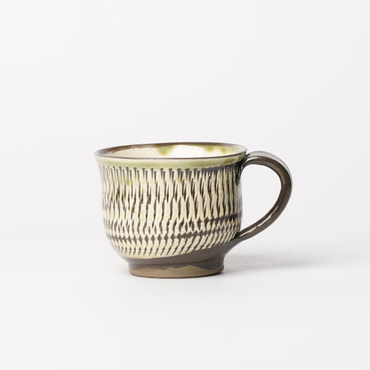 Onta-yaki Cup and Saucer Woodfired Mingei
