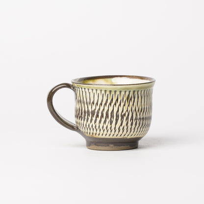 Onta-yaki Cup and Saucer Woodfired Mingei