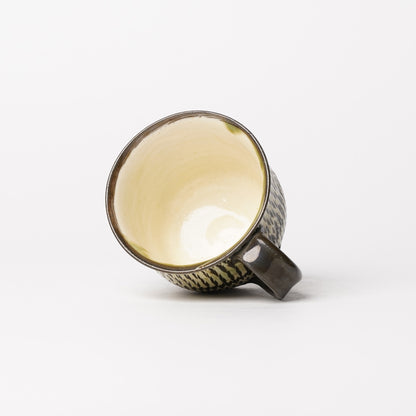 Onta-yaki Cup and Saucer Woodfired Mingei