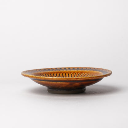 Onta-yaki Cup and Saucer Woodfired Mingei