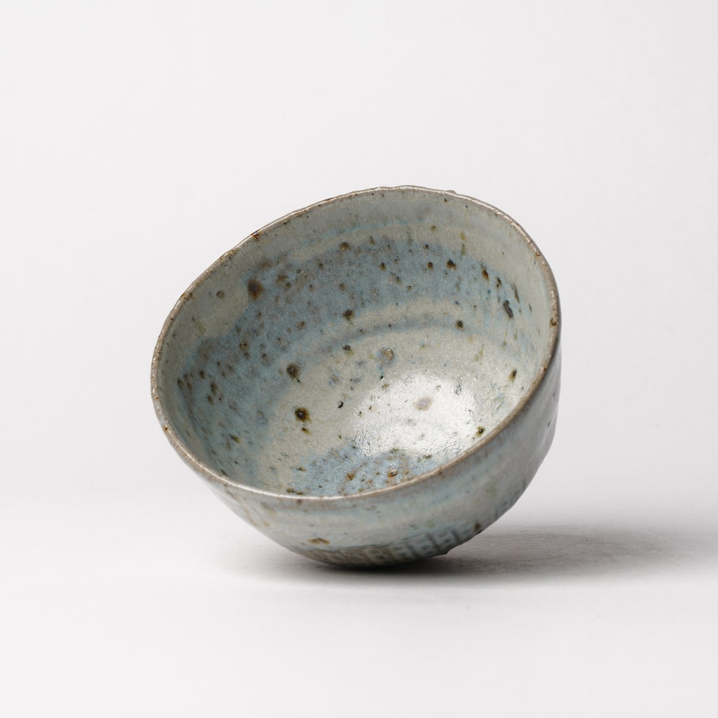 Takeryo Kawaguchi Mishima Chawan Rice Bowl Ash Glaze