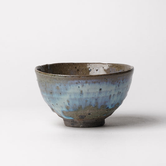 Takeryo Kawaguchi Chawan Rice Bowl Ash Glaze