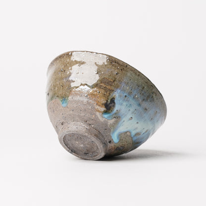 Takeryo Kawaguchi Chawan Rice Bowl Ash Glaze