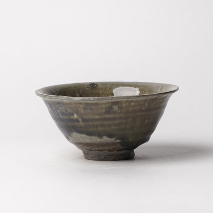 Takeryo Kawaguchi Chawan Rice Bowl Ash Glaze