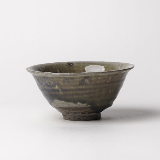 Takeryo Kawaguchi Chawan Rice Bowl Ash Glaze