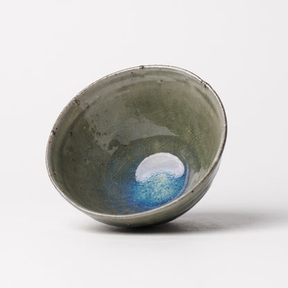 Takeryo Kawaguchi Chawan Rice Bowl Ash Glaze