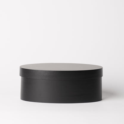 Wooden Oval Box Black S