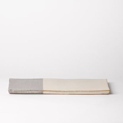 Yuta Tsukamoto Rectangle Plate M White x Silver