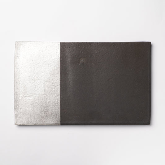 Yuta Tsukamoto Rectangle Plate L Black x Silver