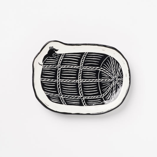 Miki Kaname Plate Mouse on Rice Bale