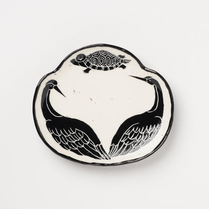 Miki Kaname Plate Crane and Turtle