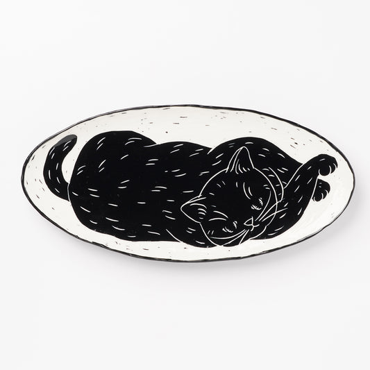 Miki Kaname Oval Plate Cat