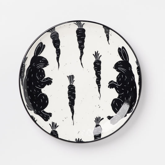 Miki Kaname Round Plate Rabbits