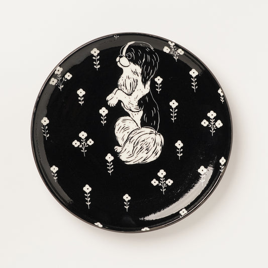 Miki Kaname Round Plate Dog