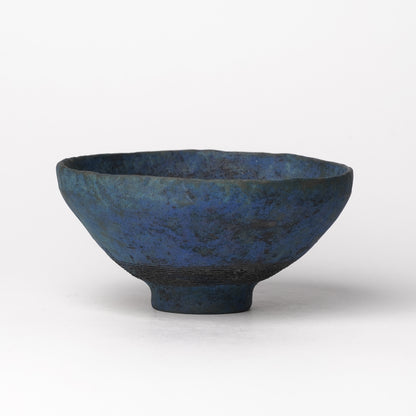 Akiko Yanagawa Rice Bowl Blue