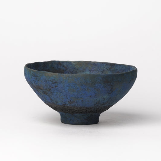 Akiko Yanagawa Rice Bowl Blue