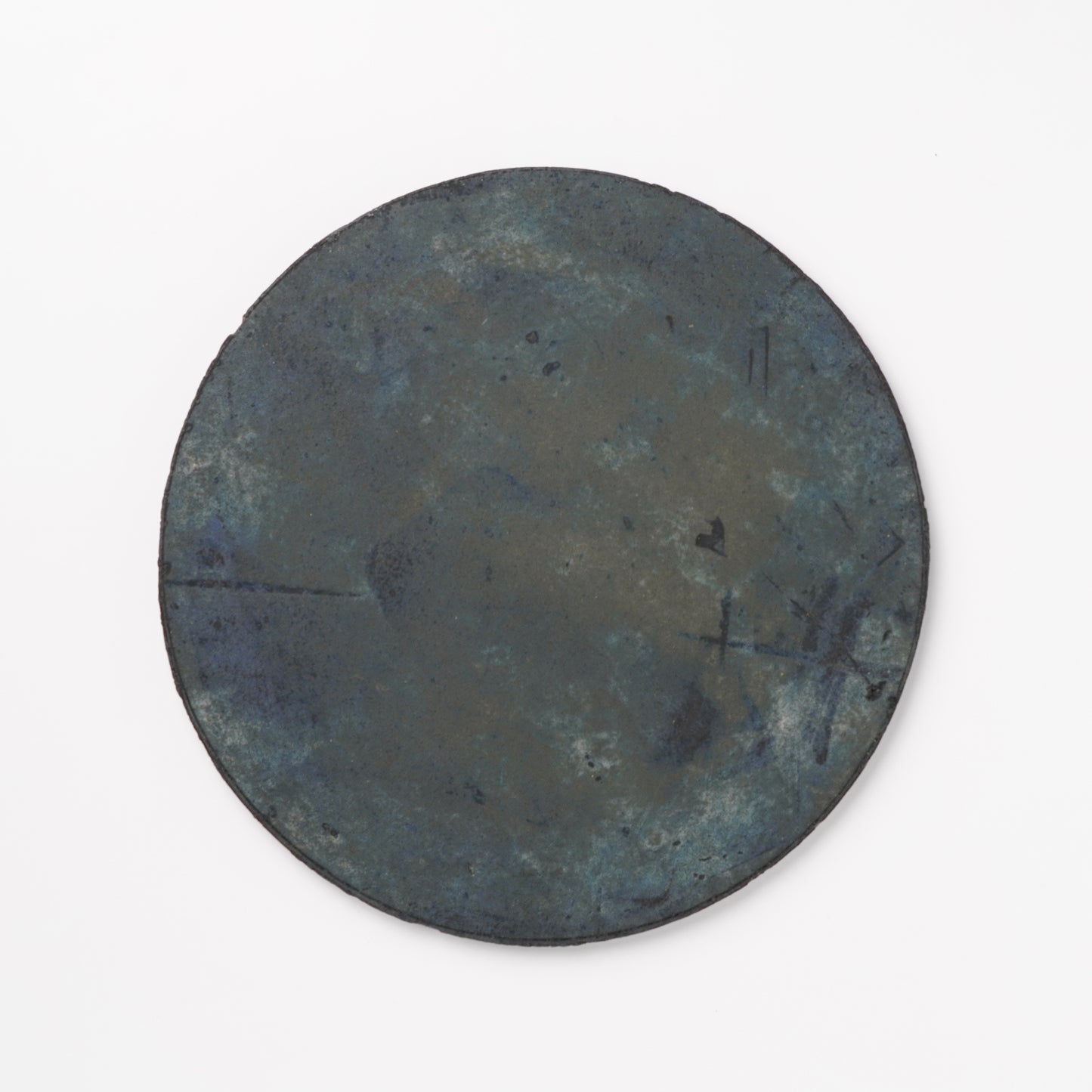 Akiko Yanagawa Flat Dinner Plate Blue