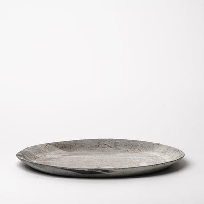 Akiko Yanagawa Rim Large Plate White