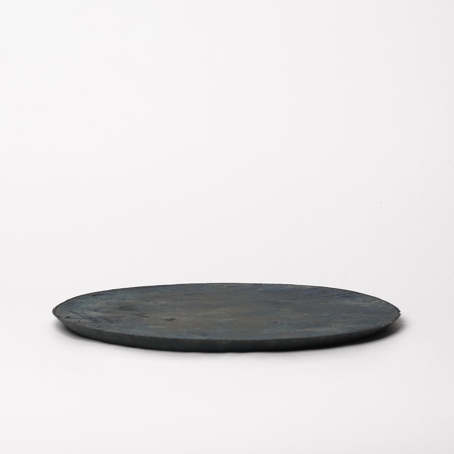 Akiko Yanagawa Flat Dinner Plate Blue